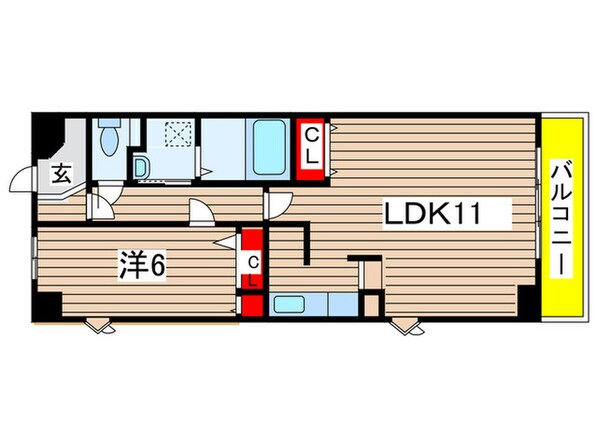 石川橋　セブンの物件間取画像